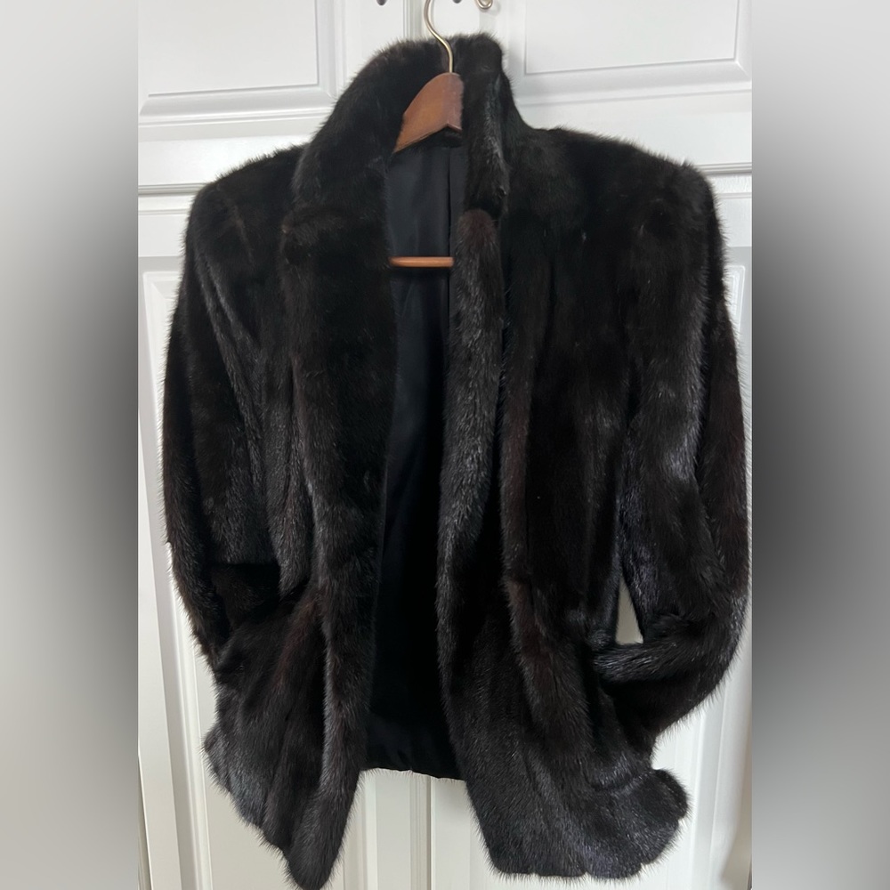 Black Diamond Mink Jacket Size Med
